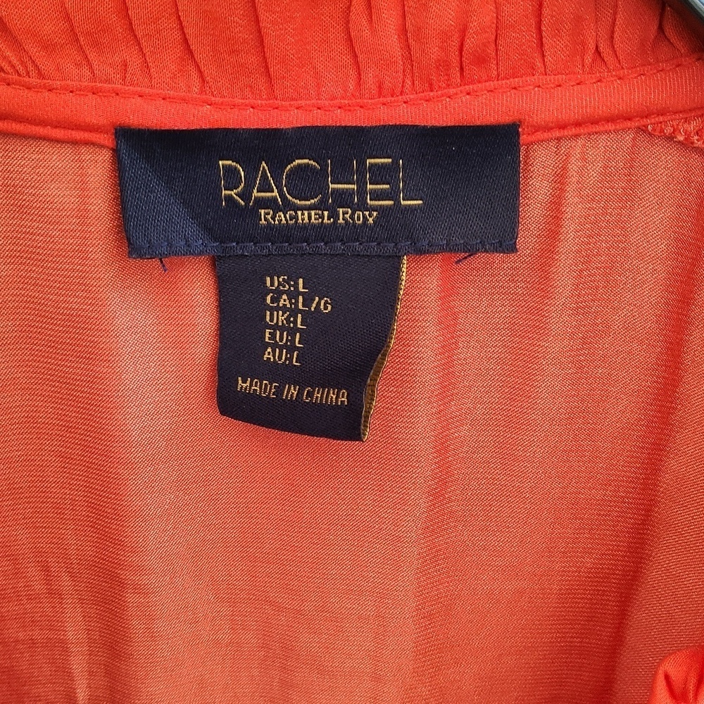 RACHEL Rachel Roy Orange Blouse Size Large - Picture 2 of 8
